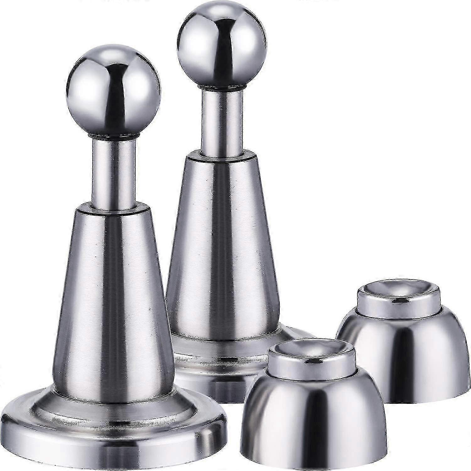 2er-Pack Soft-Catch-Magnetischer Türhalter Türstopper Wandhalterung für geeignete Marken - langlebiges Edelstahldesign