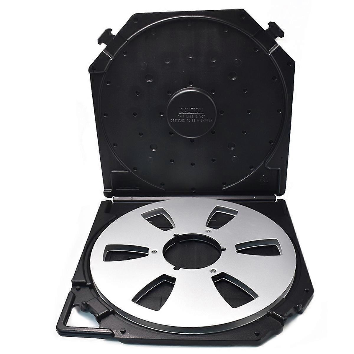 10inch Empty Take Up Reels Storage Box with 6-Hole Empty Takeup Reel Portable Protection Case for 1