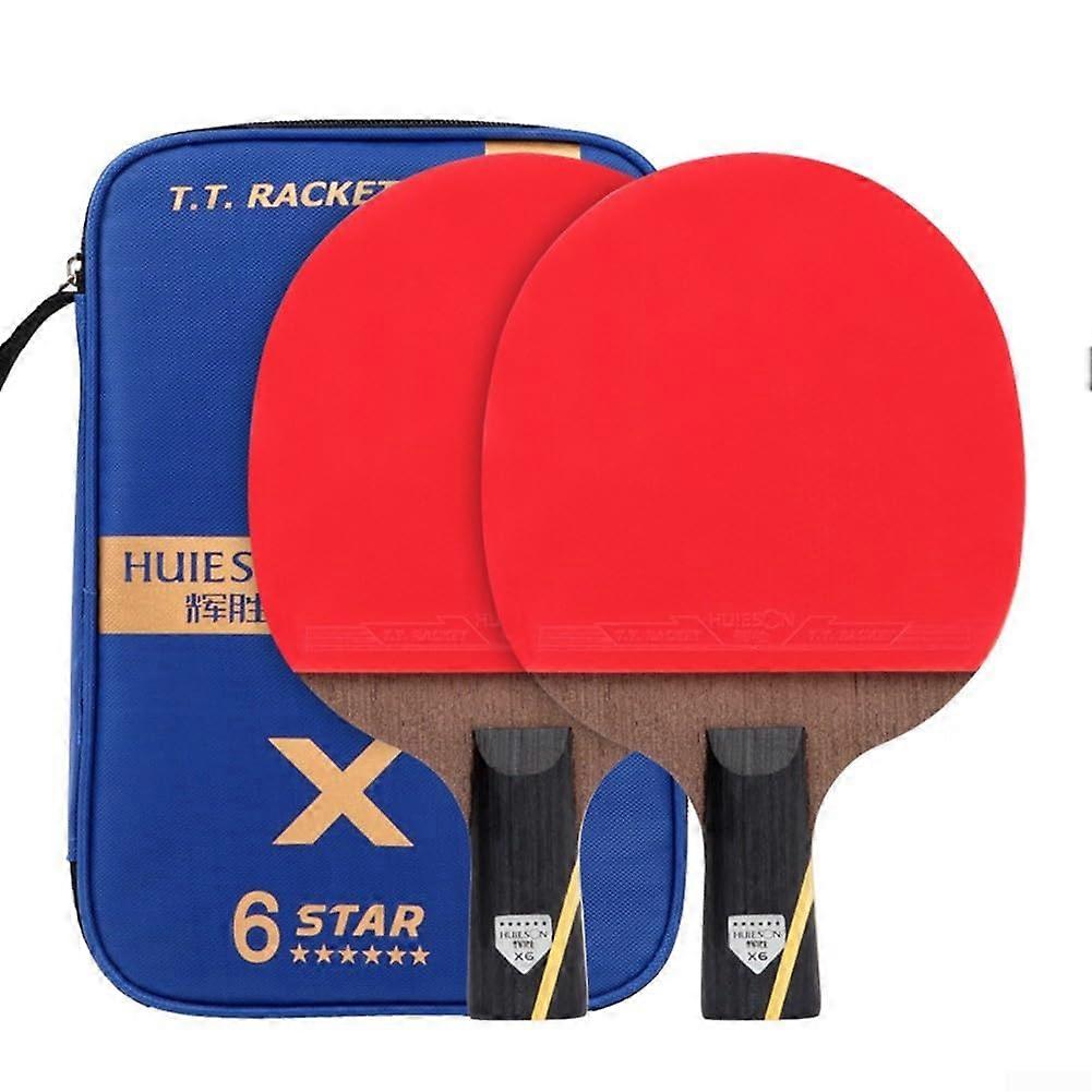 Set of 2 Table Tennis Bats with Protective Storage Bag Ideal for Players Looking for Improved Performance Short pair