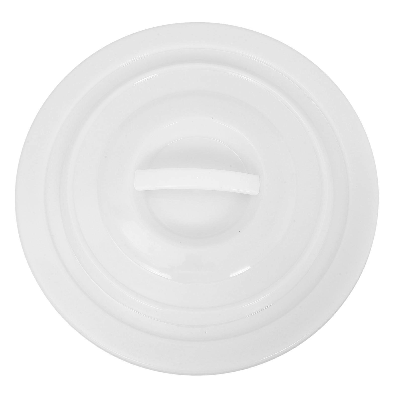 Trash Can Lid Replacement for Garden Waste Bucket – Sleek White Design with Seal for Freshness, Easy Installation, Household Use, Accessory for