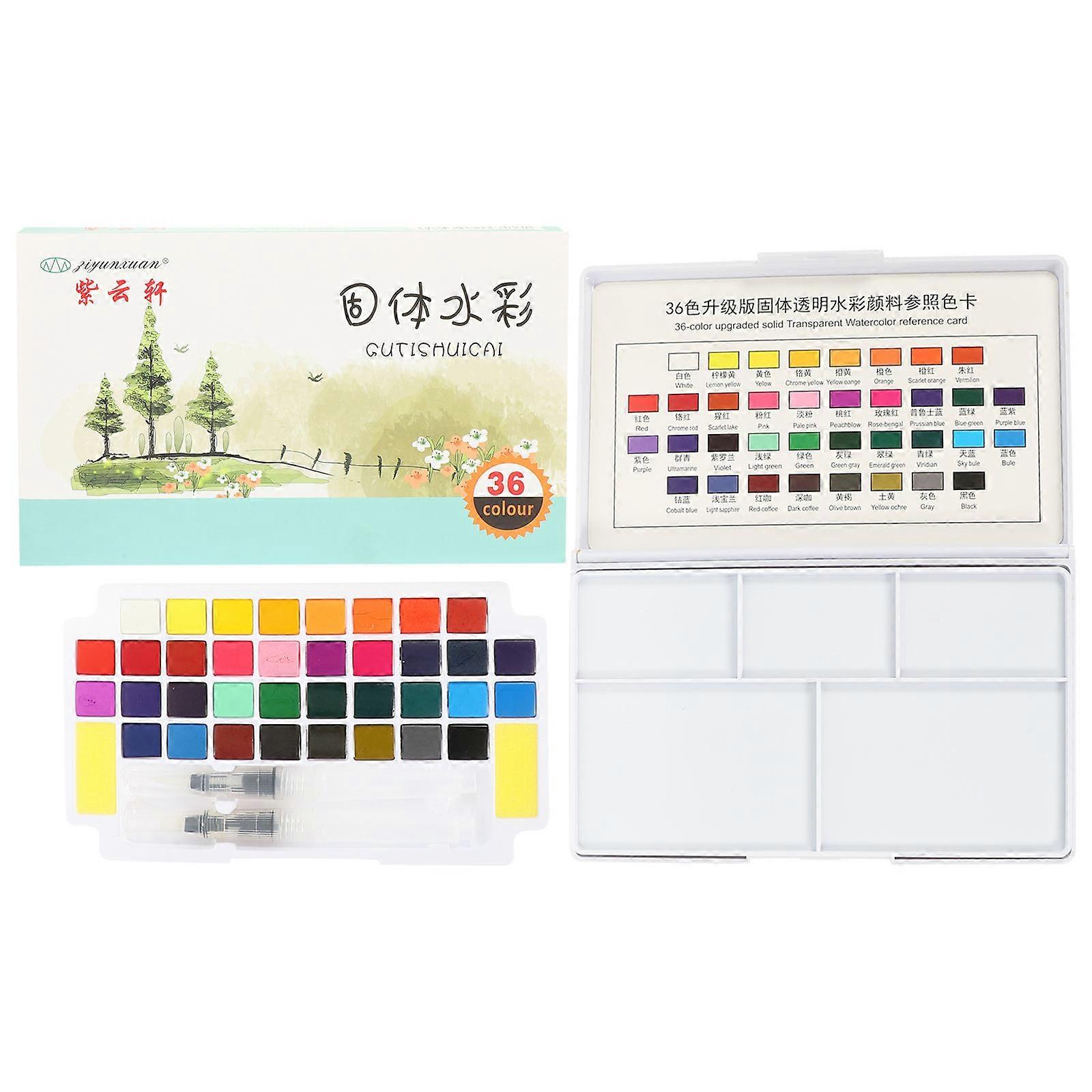 Starter Watercolor Kit Solid Watercolor Pigments Kids Assorted Color 18.3X11cm DIY Creation 1Set