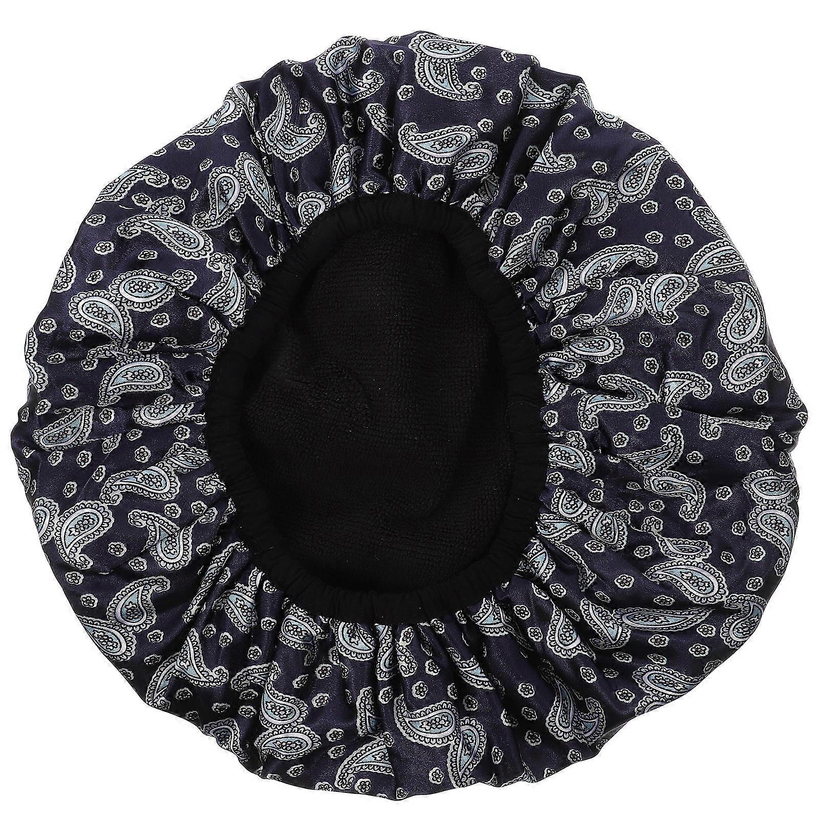 Adjustable Straps Bath Cap Satin Material For And Bedtime 1Set