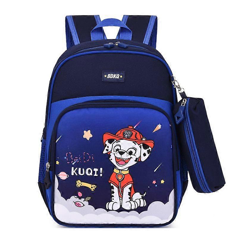 Cartoon children's schoolbag student backpack large capacity with pencil case