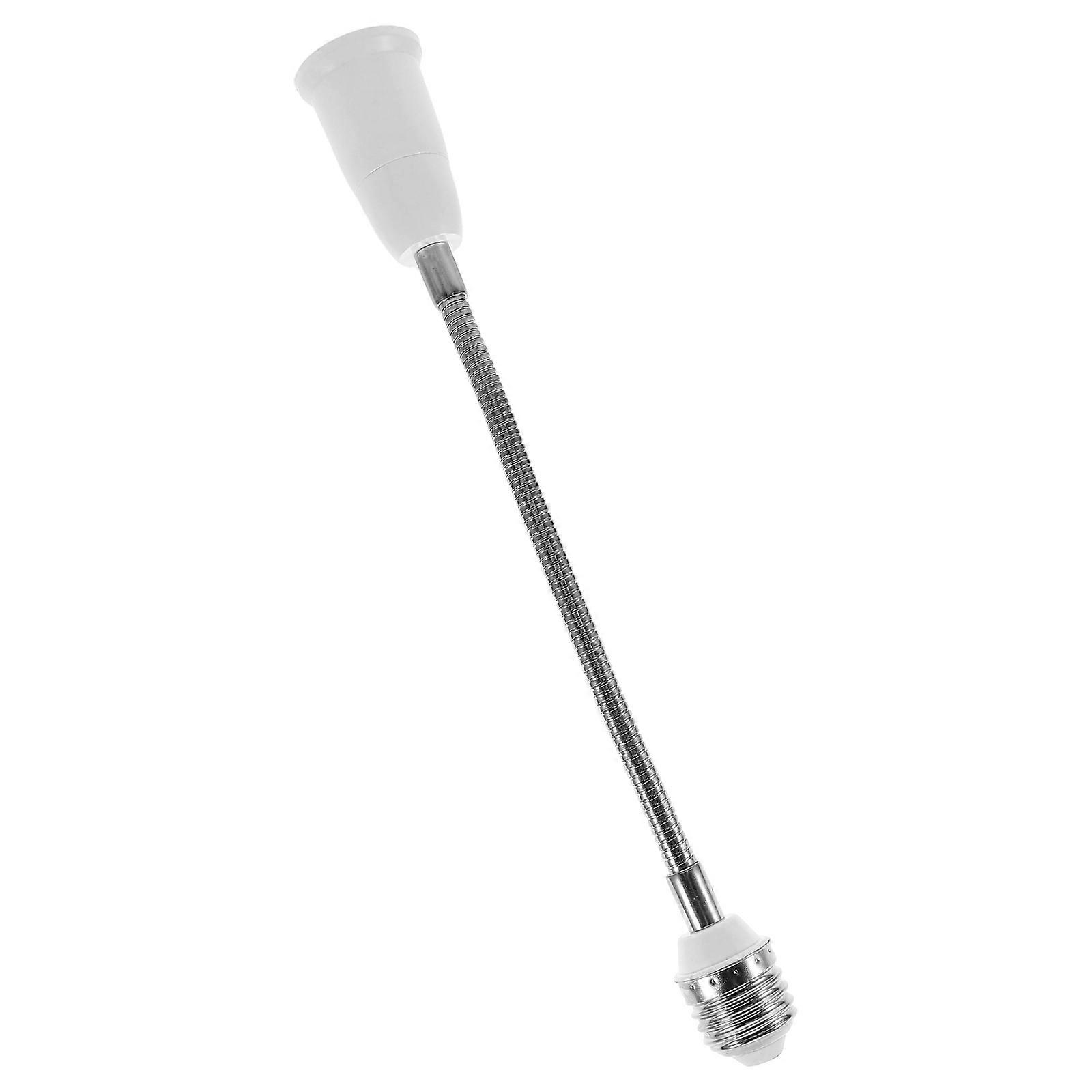 Light Bulb Extender Adapter, High Temp Resistant Screw Fitting Converter for Indoor & Outdoor Use, Adjustable Angle for Easy Installation and