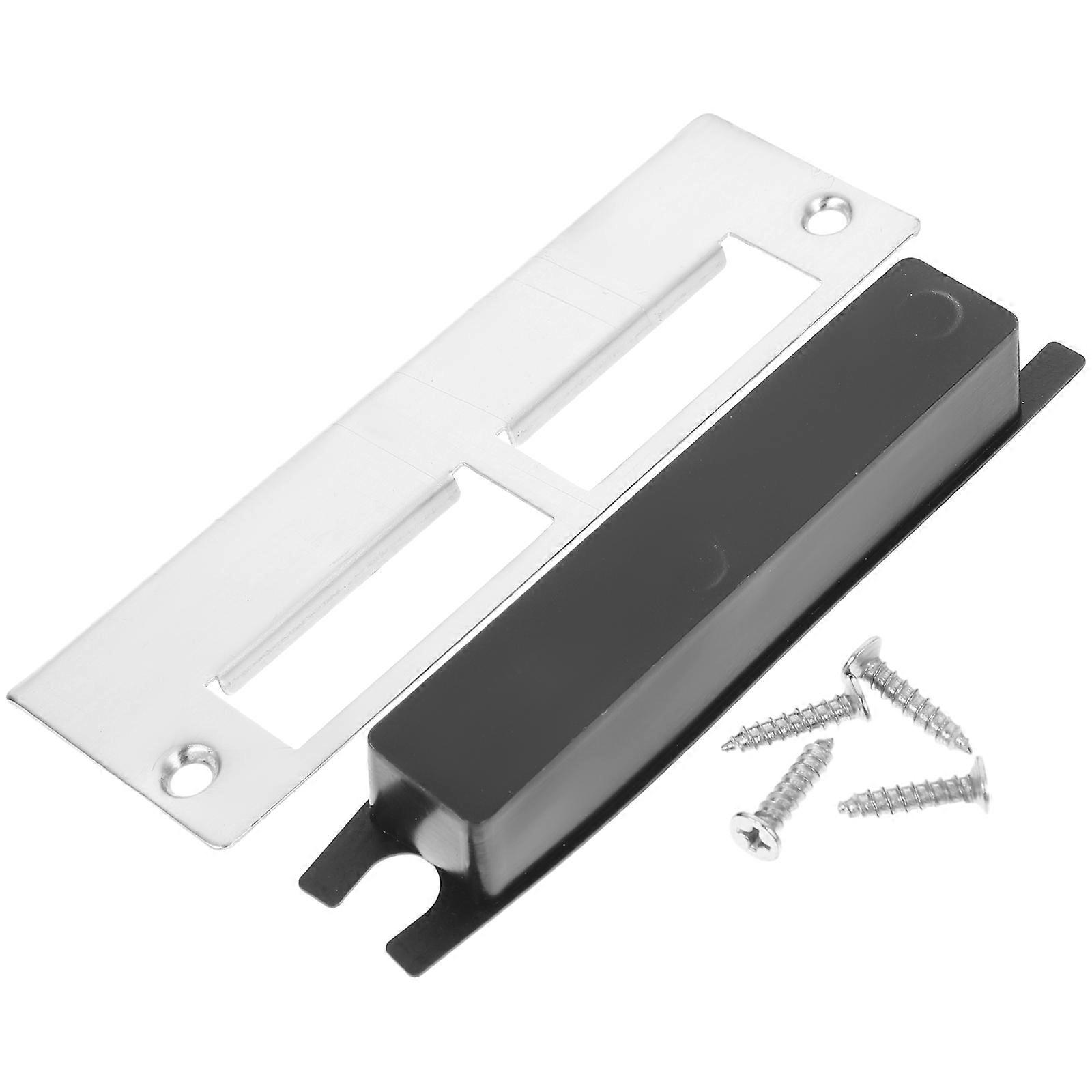 Door Hole Filler Plate Deadbolt Lock Reinforcement Kit Strike Plate Cover with Screws Easy Installation for Security and Privacy