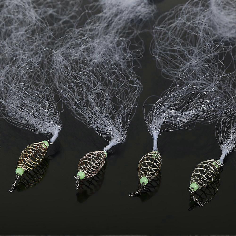 Durable Plastic Fishing Net Spring Connector with Luminous Beads Fishing Tackle Accessory 10#