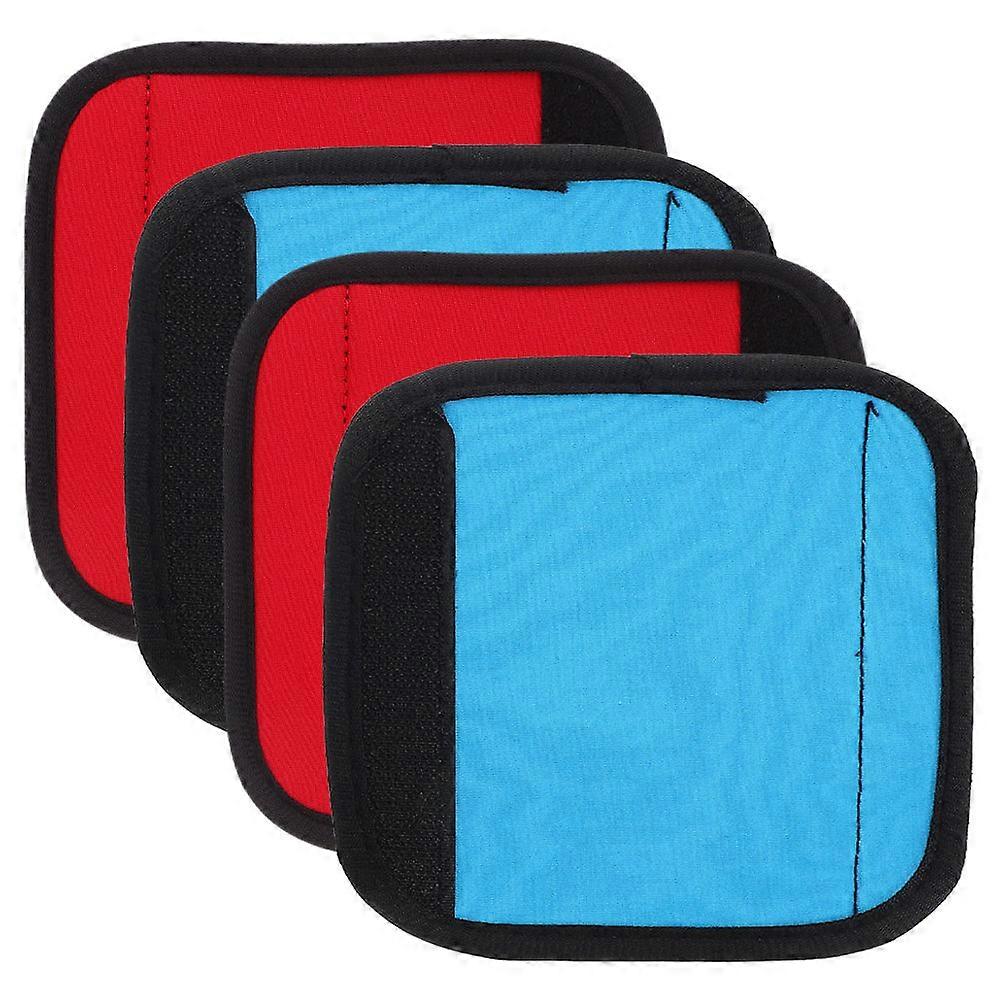 4pcs Detachable Non Slip Dumbbell Grip Covers with Cushion Pads for Doorway Pull Up Bar – Removable Protective Palm Wraps for Strength Training &