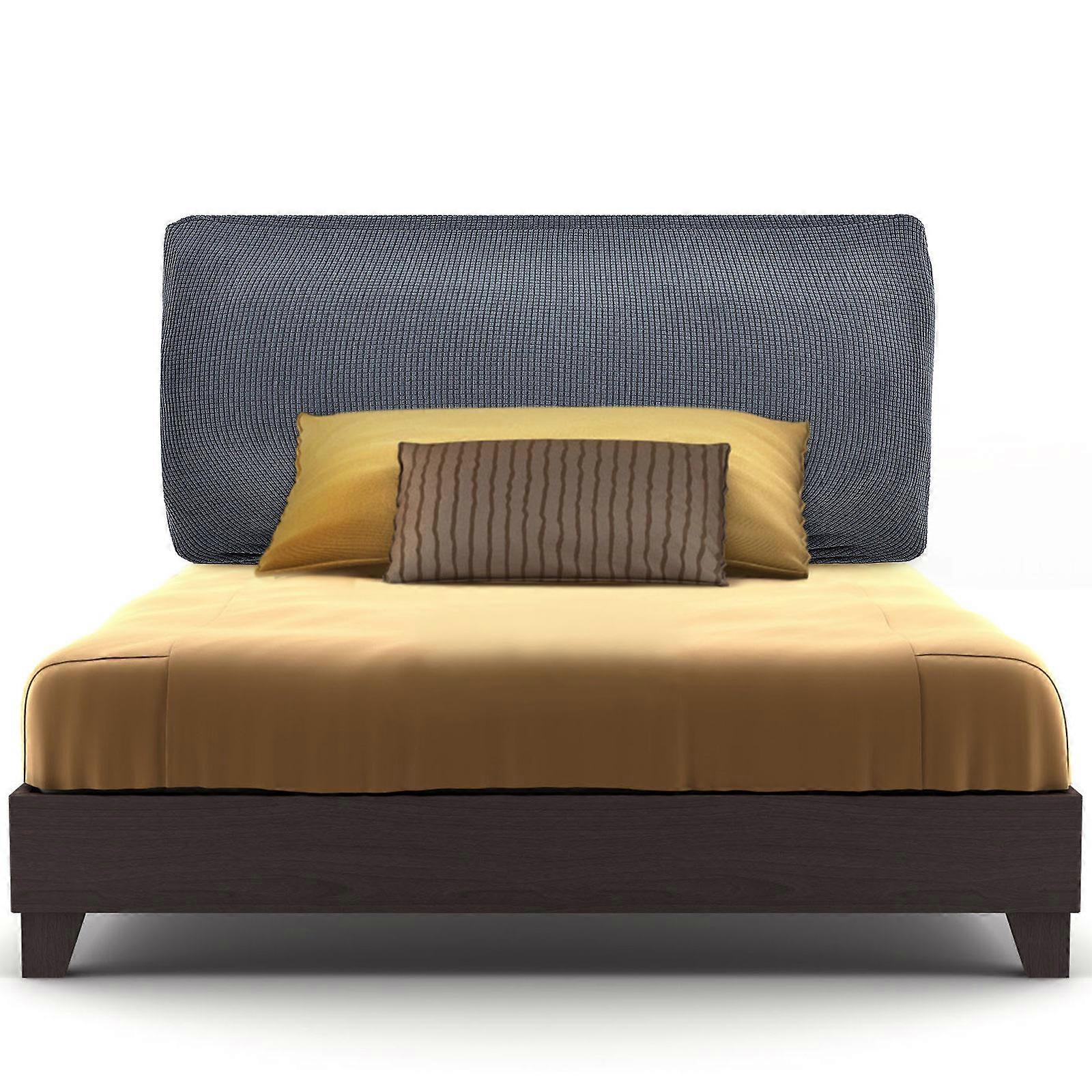 Elastic Polyester Headboard Cover for Double Beds – Stretchy Protector Sleeve for Washable Bed Furniture in Bedroom