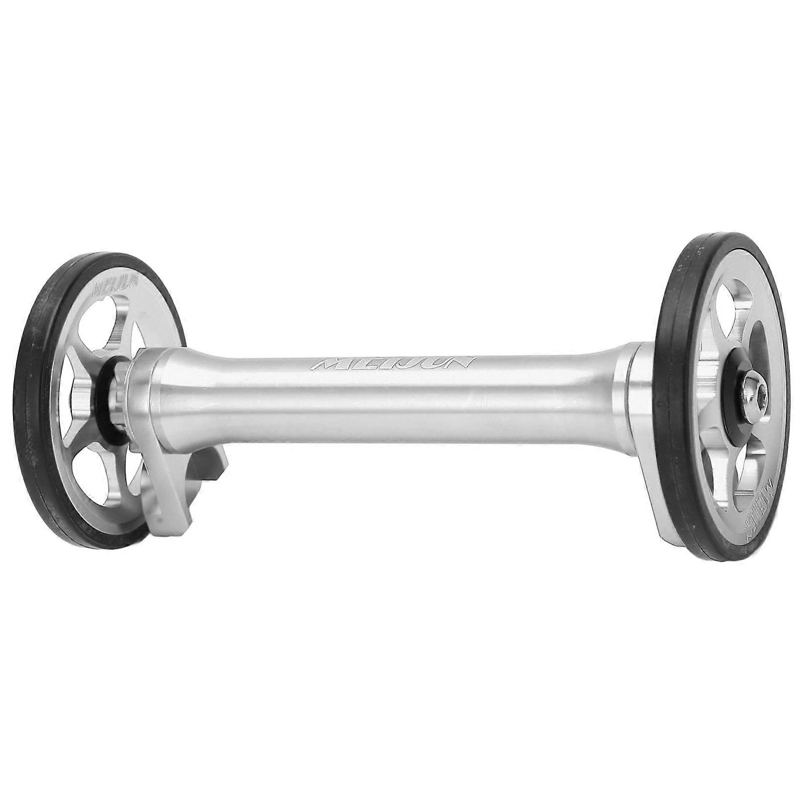 Easy Wheel Extension Bar, Lightweight and Durable Telescopic Extension Rod for Brompton 3sixty Folding Bike, Silver