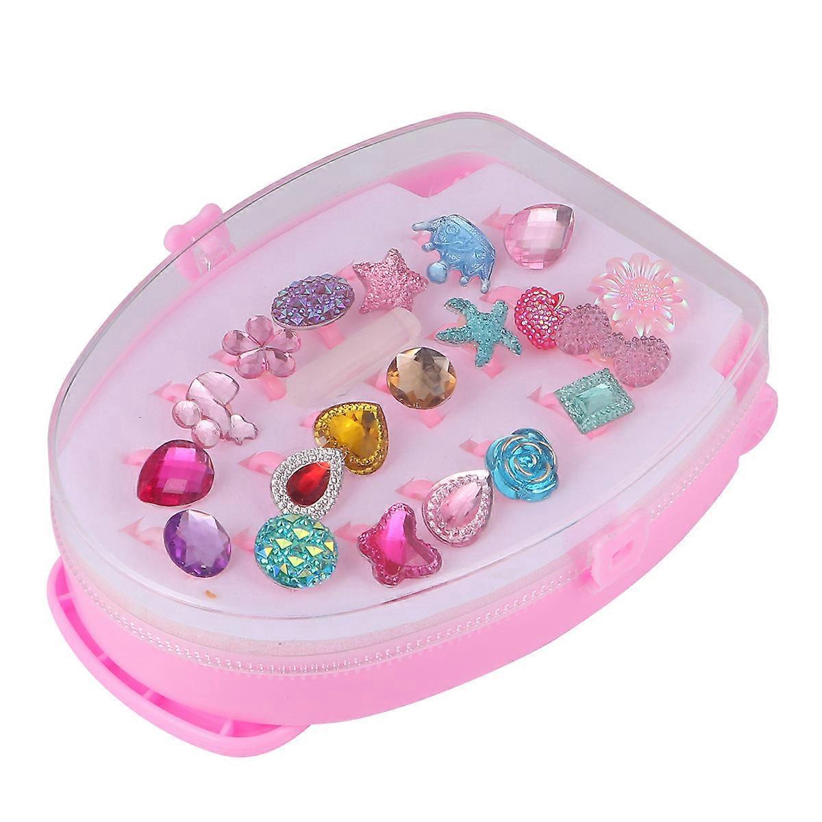 Resin Rings Kid Playtime Small Round Acrylic 20Pcs