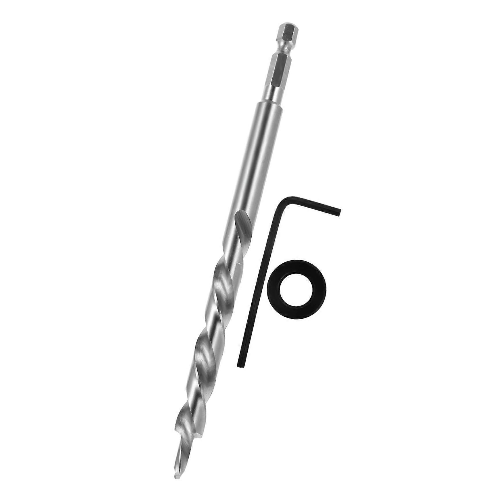 1 Set High-Speed Steel Drill Bit With Straight Shank Countersink Drill Eccentric Drill For Wood Cutting Silver