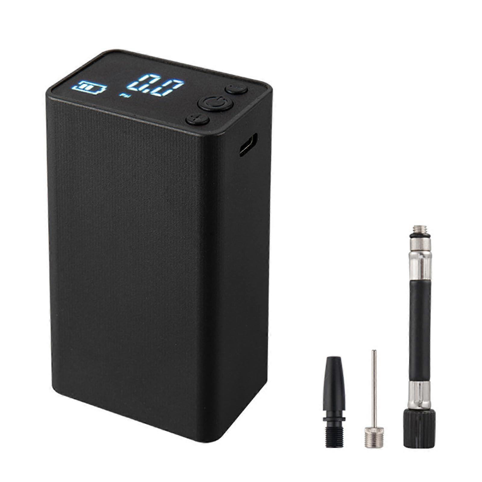 Electric Ball Pump Digital LCD Display Air Compressor for Basketball Volleyball Night Use Black Ref: 4471