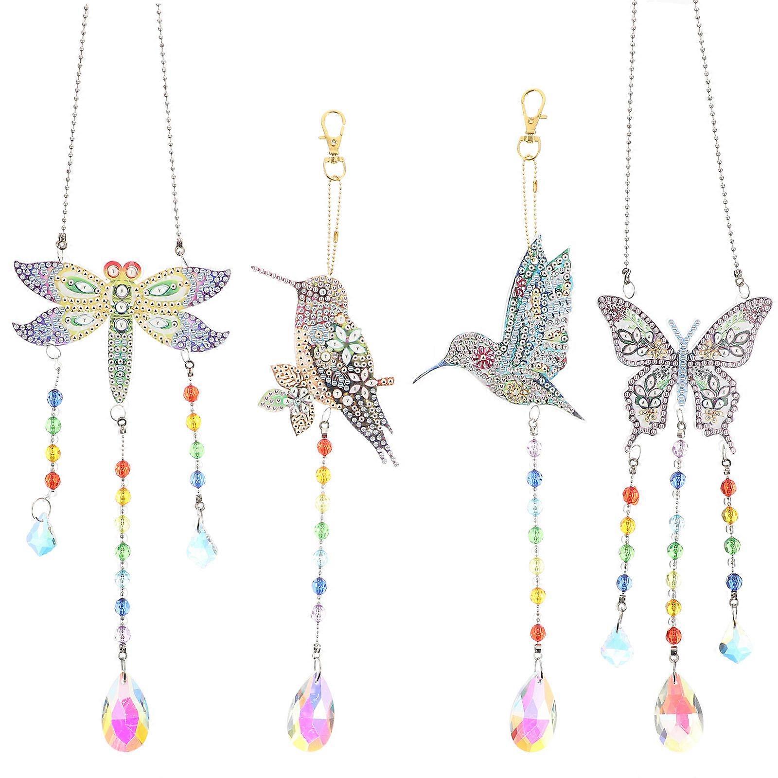 Wind Chimes Craft Set 5D Diamond Art Wind Chime Indoor Use Water Drill Sound Producing 1 Set
