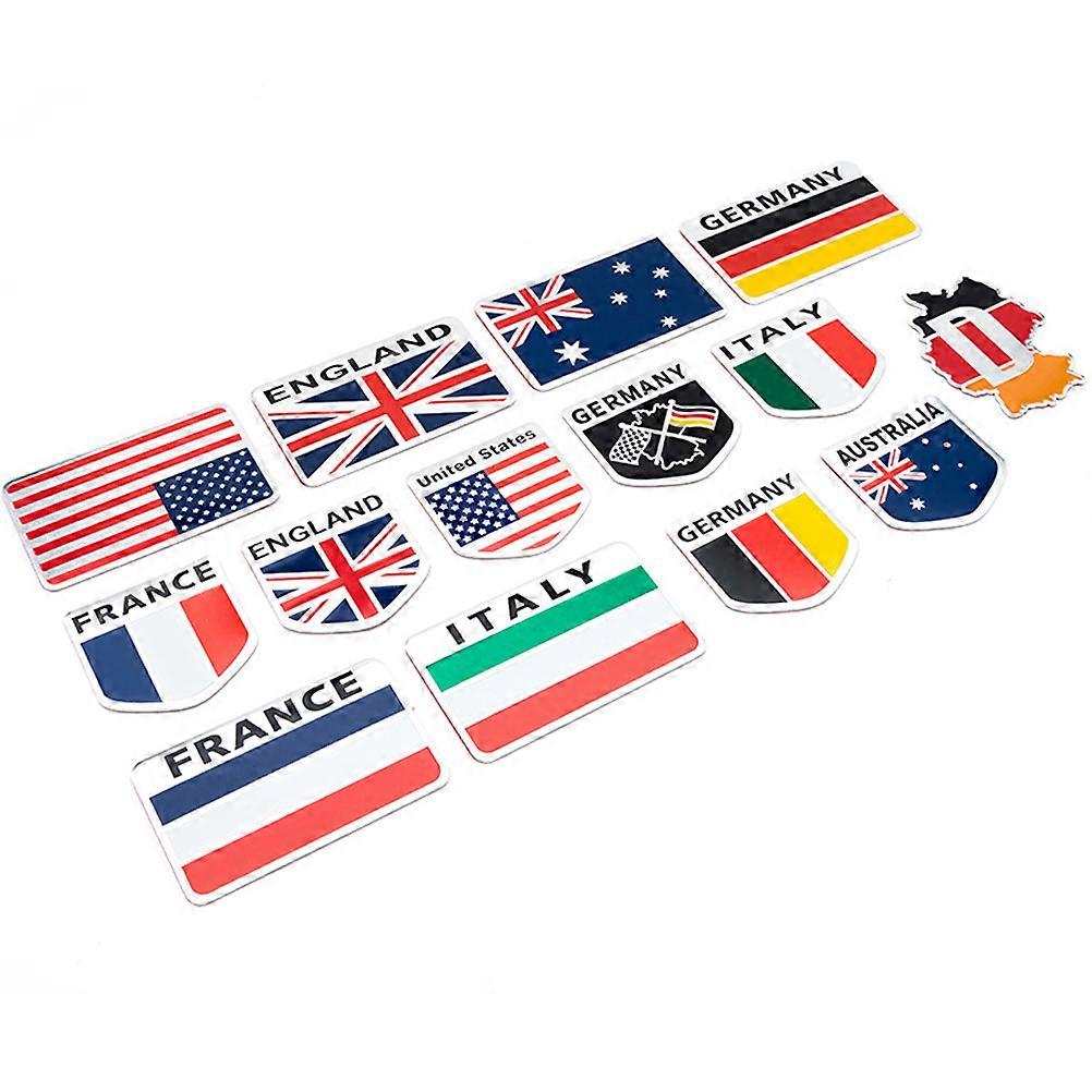 Britain Flag Car Decal Shield Shaped Vehicle Sticker Metal Decorative Automobile 1Pcs