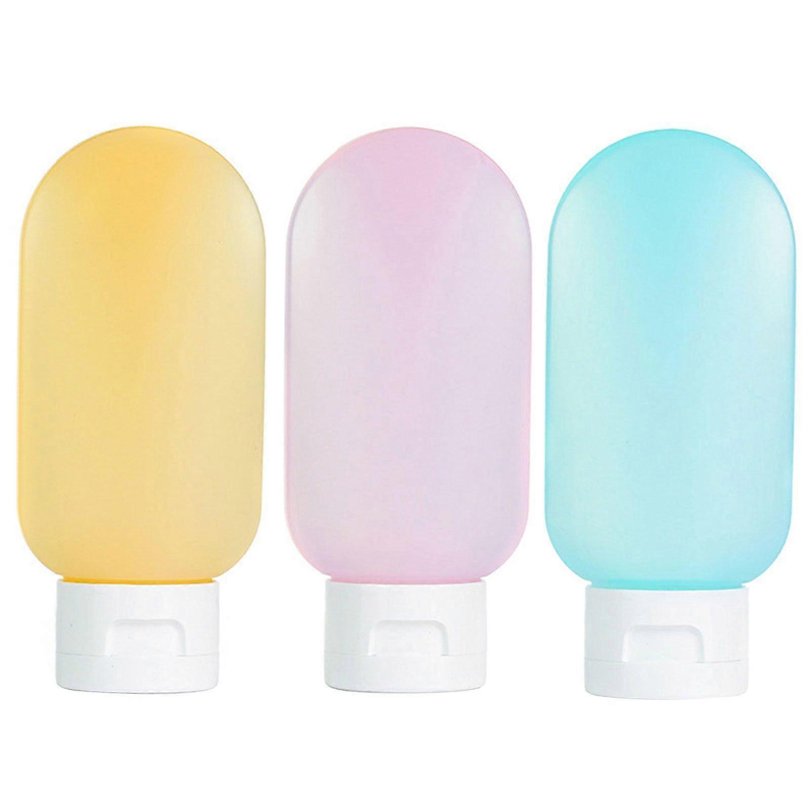 Gardenne Empty Bottle Travel Bottle Travel Lotion Bottle Set 3Pcs 60ml Portable Soft Wear Resistant Shampoo Container Cream Dispenser  Use