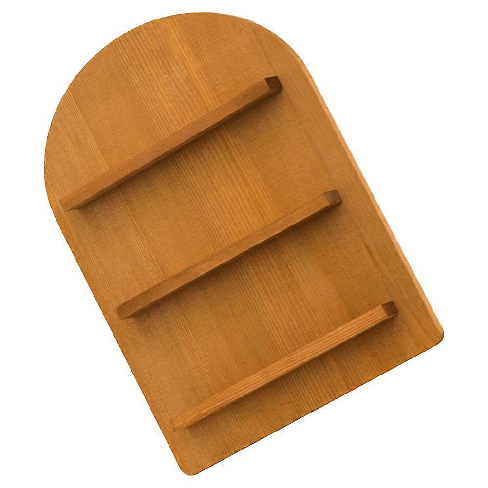 Wooden Dessert Stand Tabletop Cake Rack for Bridal Shower Natural Style 11.40X8.65X1.38in 1Pcs