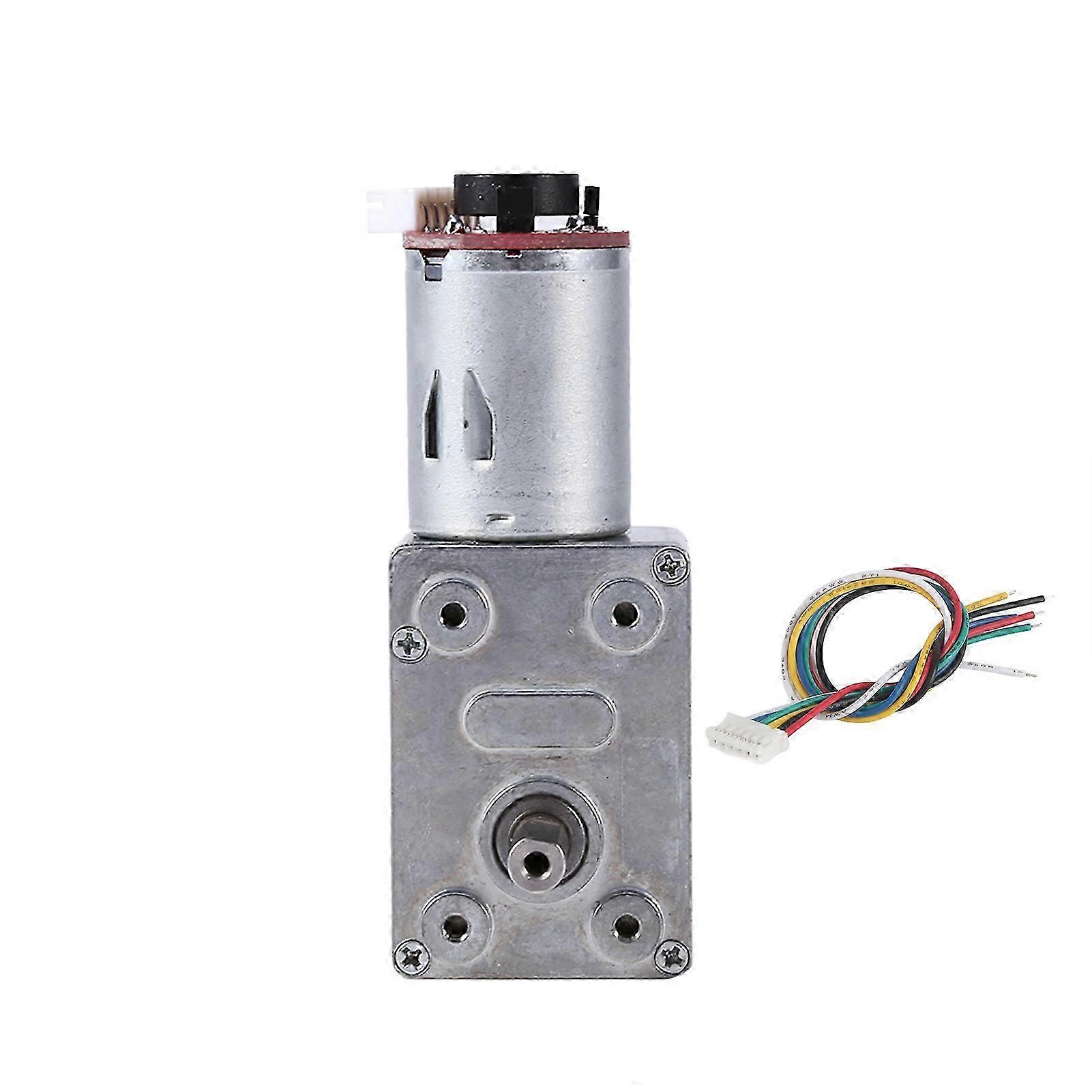 High Torque Geared Motor with Encoder Strong Self-Locking (20RPM)