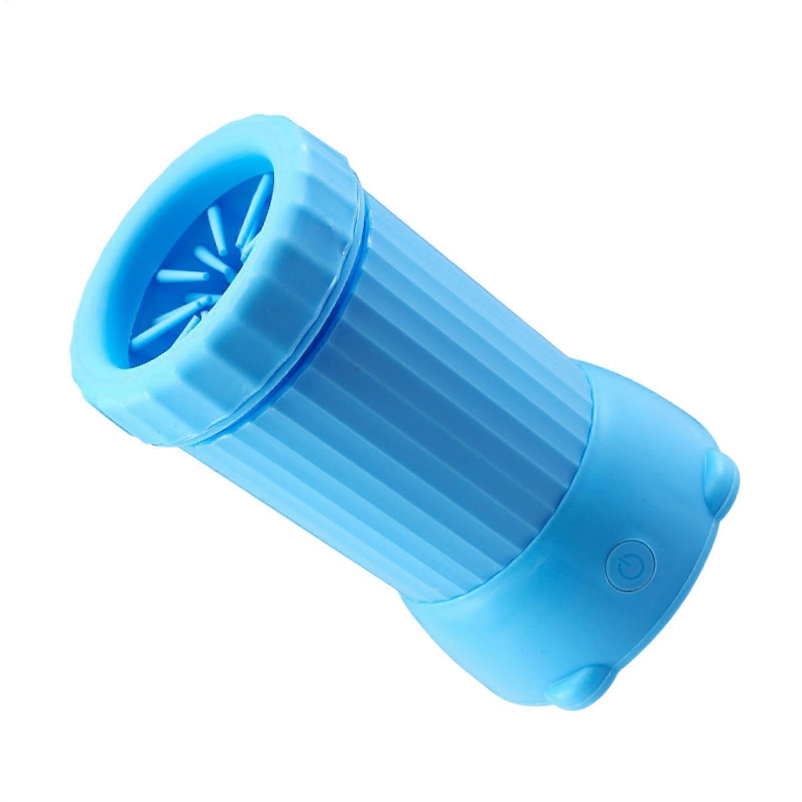 Electric Automatic Dog Paw Washing Machine, Portable Cat Care Device (Blue)