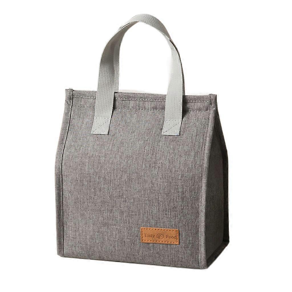 Lunch Bag, Cold Insulation, Portable, Gray.