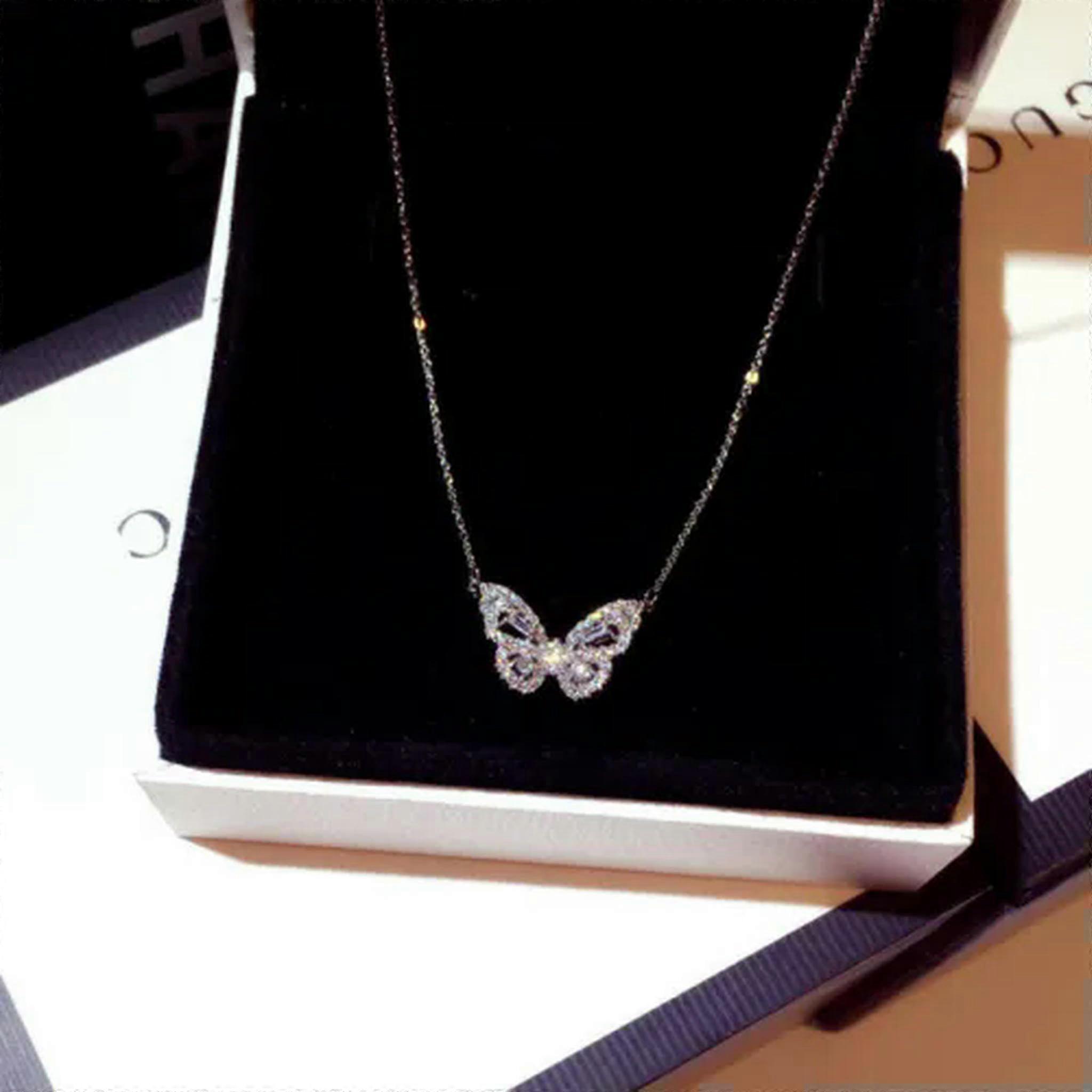 925 Silver, Rose Gold, Gold Necklace Pendant Fashion Women Cubic Zirconia Jewelry Silver