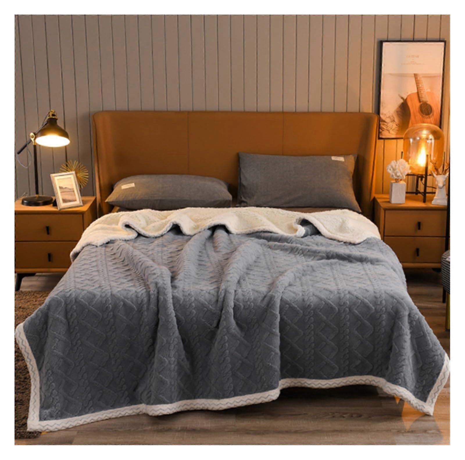 Blanket Fleece Throw Floral Pattern Soft Warm For Couch Sofa Bed Travel Ref: 4789