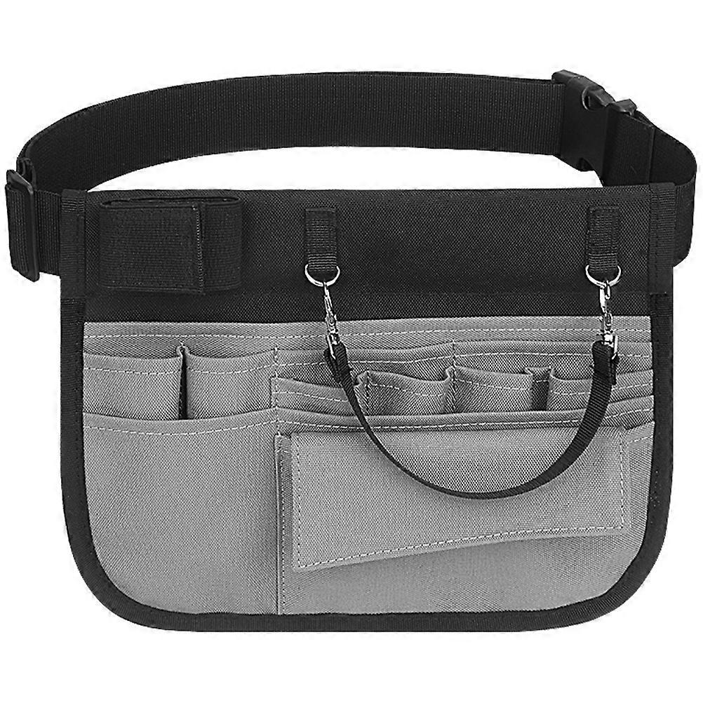 Utility Belt Pouch Multipurpose Pocket Pouch Construction Tool Belt Garden Tool Bag Double-layer Nylon 10.4X8.3X0.8in Wrinkle-resistant 1Pcs