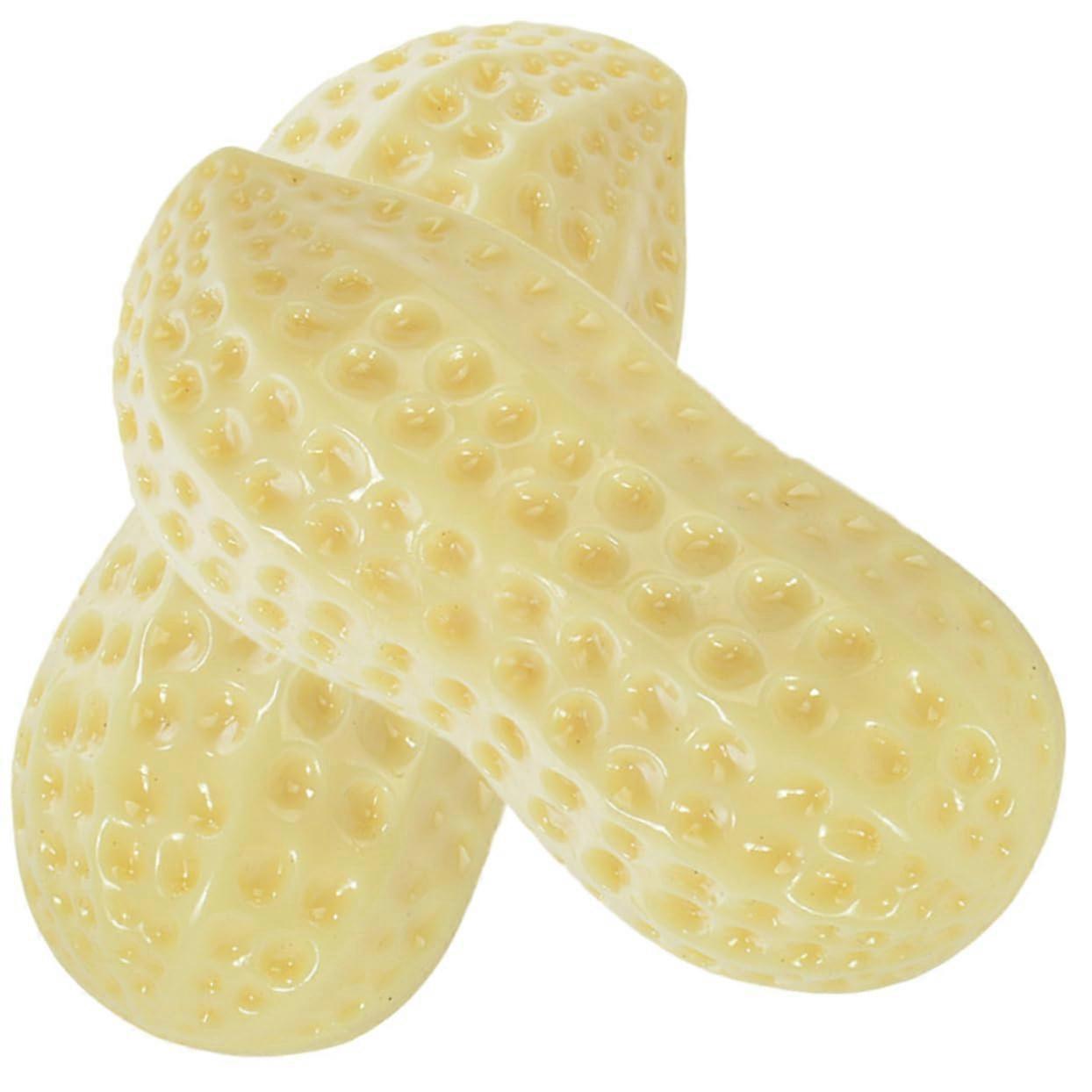 Dog Toy Pack Of 2 Peanut Squeaky Chew Toys For Small Breeds Aggressive Chewer Teething Puppy Toy