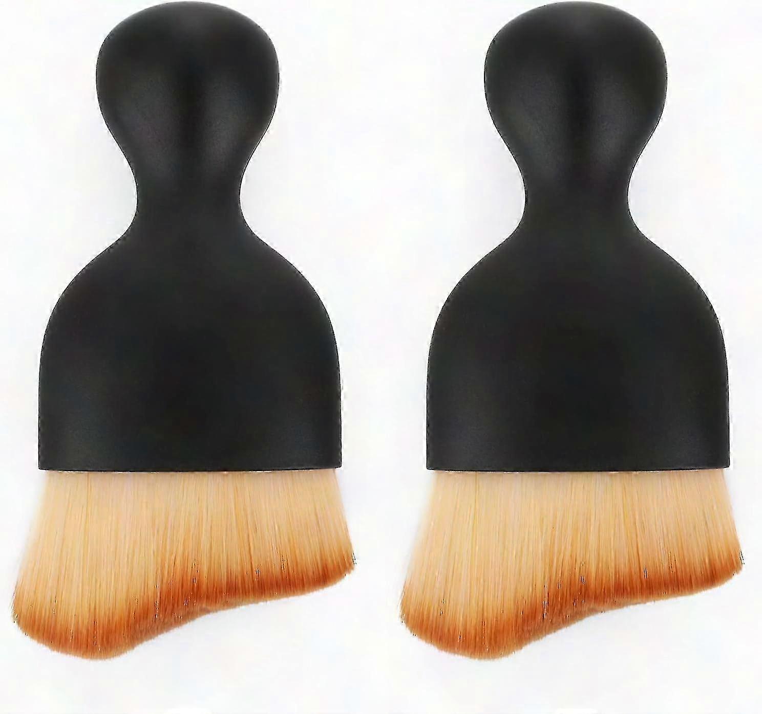 Soft Bristle Cleaning Brushes for Car Dashboard and Air Vents - 2 Pack Dust Remover with Scratch-Free Design