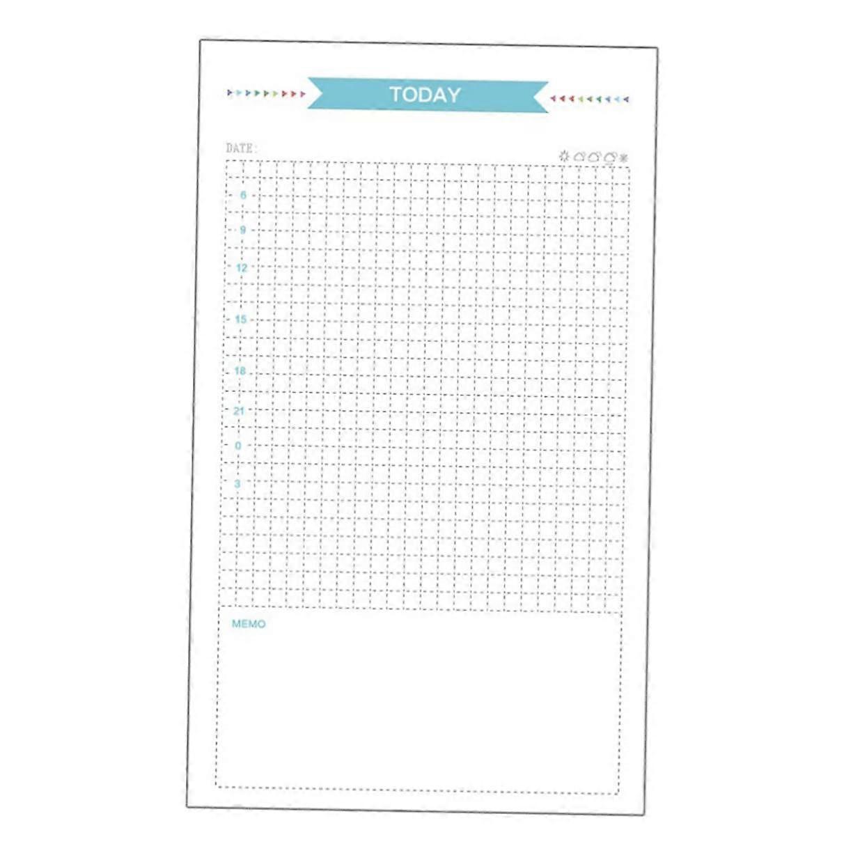 40 Sheets Lined Notebook Refillable Travel Diary Binder Dowling Horizontal Grid Refills Paper Clips Lined Papers