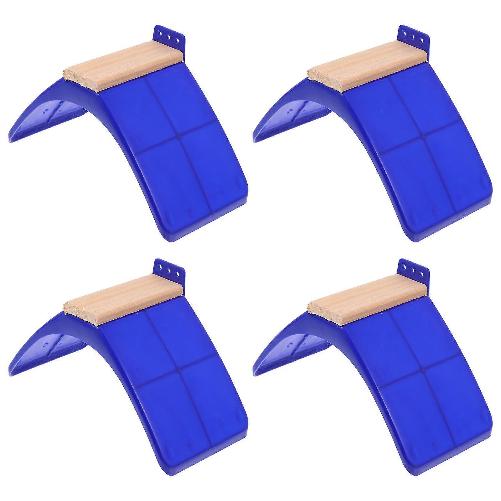 Pigeon Perch Stand Birds Rest Stand Rack Home Use Solid Wood Plastic Rectangular Perching 4Pcs