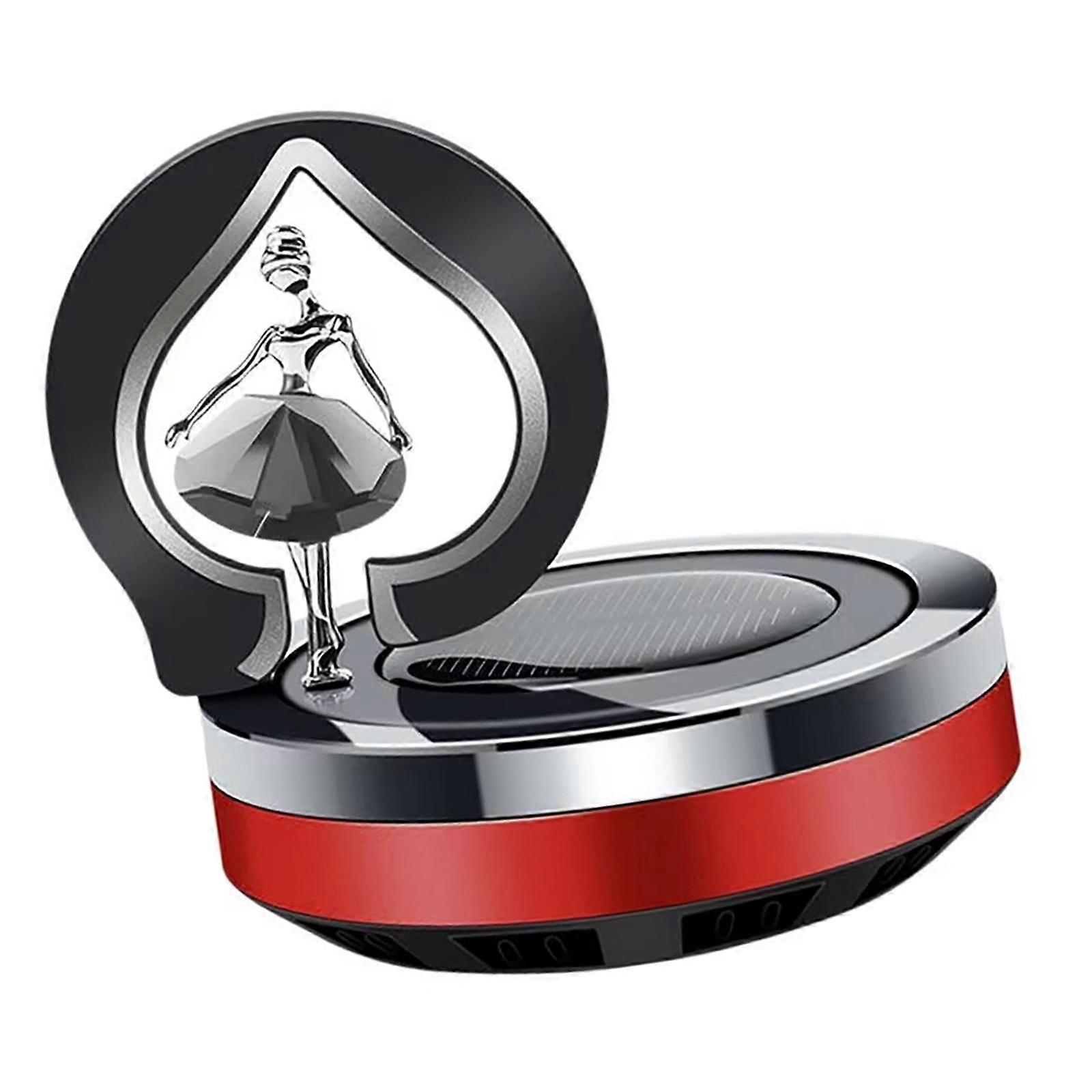 Dynamic Solar Dancer Car Fragrances Ornament Dashboard Perfume Decoration for Improved Air Quality & Visual Appeal  Red