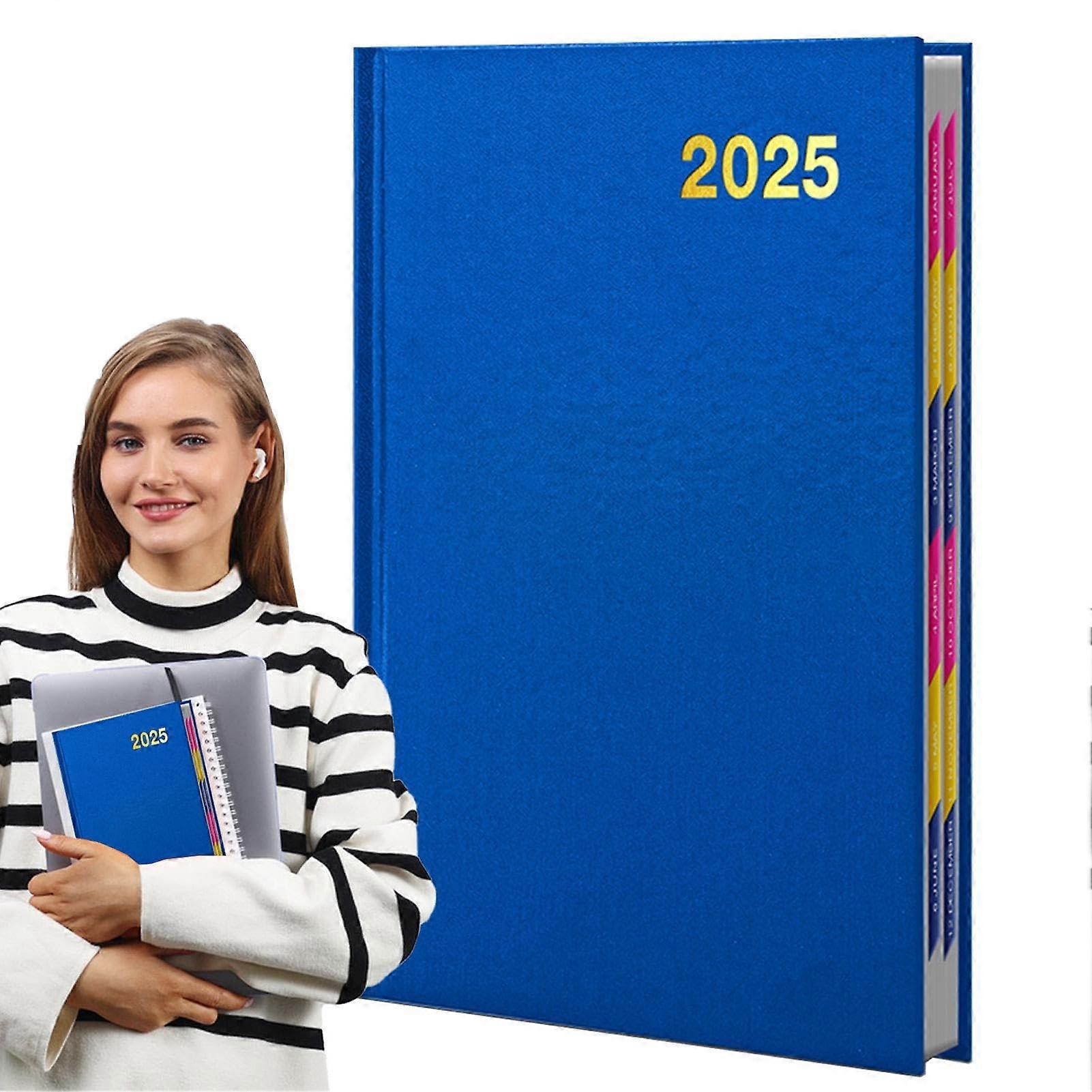 Tagesplaner-Notizbuch Daily Planner Notebook Waterproof Calendar 2025 A5 Small Notebook For School And College Blue