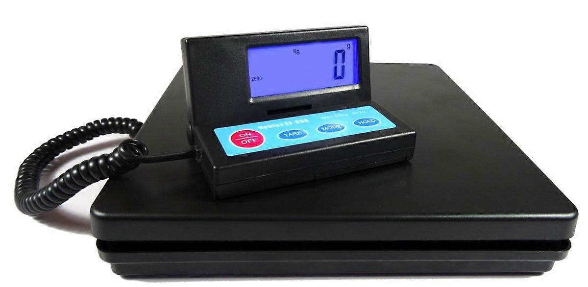 Parcel Scales 50 kg / 2 g Robust Platform Scales with Power Supply Removable Illuminated Display
