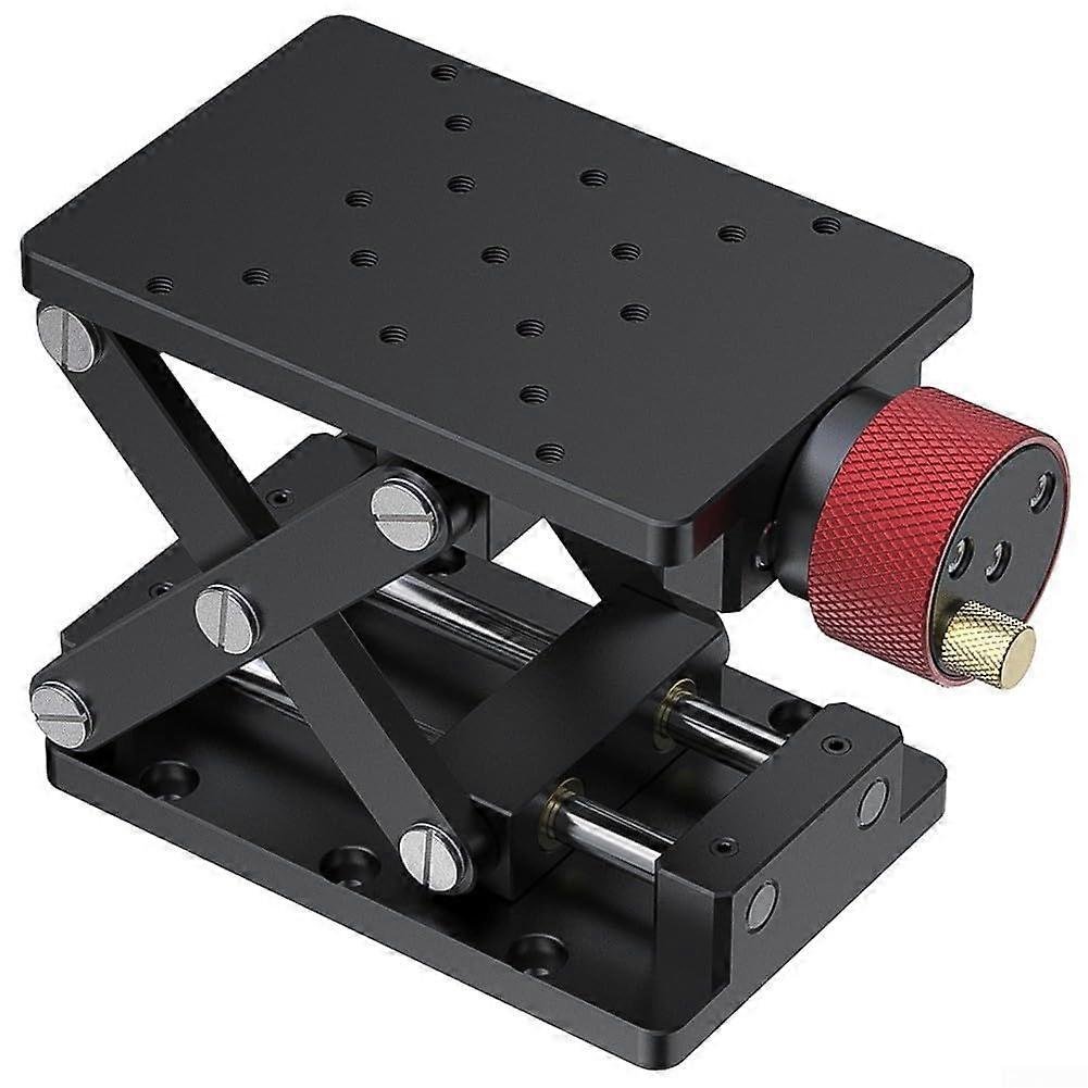 Lab Lifting Table Manual Control Jack Stand Z Axis Lift Platform 67122mm Machine Adjustment Platform