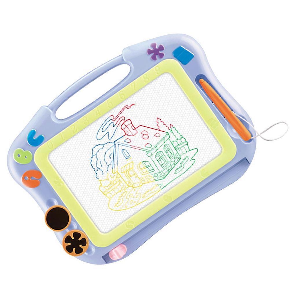 Reusable Writing Pad Magnetic Drawing Board Creativity Development for Children Light Blue Rectangle 29.5X22CM 1Set