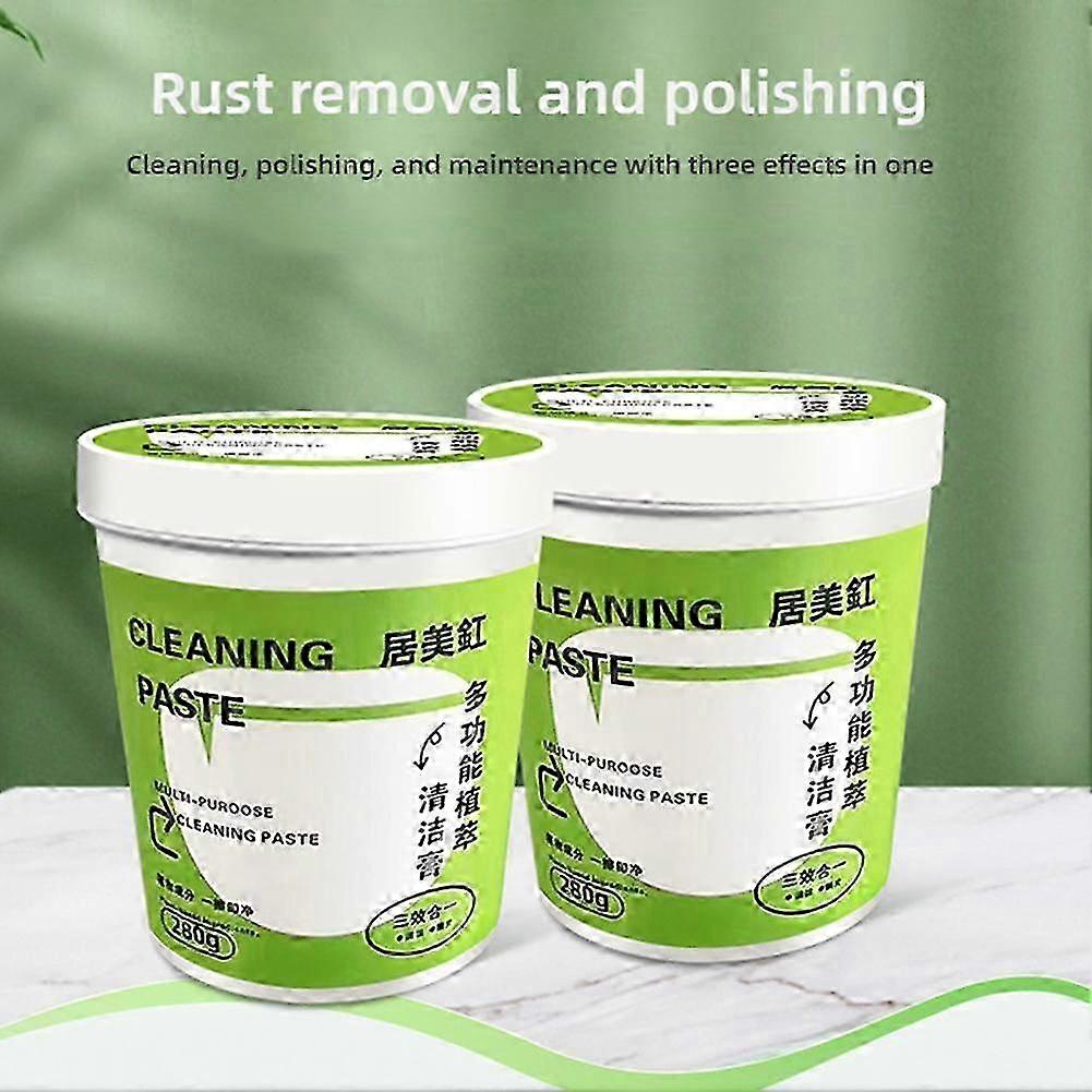 2025 1-3X 280g All Purpose Cleaning Paste, Cookware Paste Kitchen Grease Remover