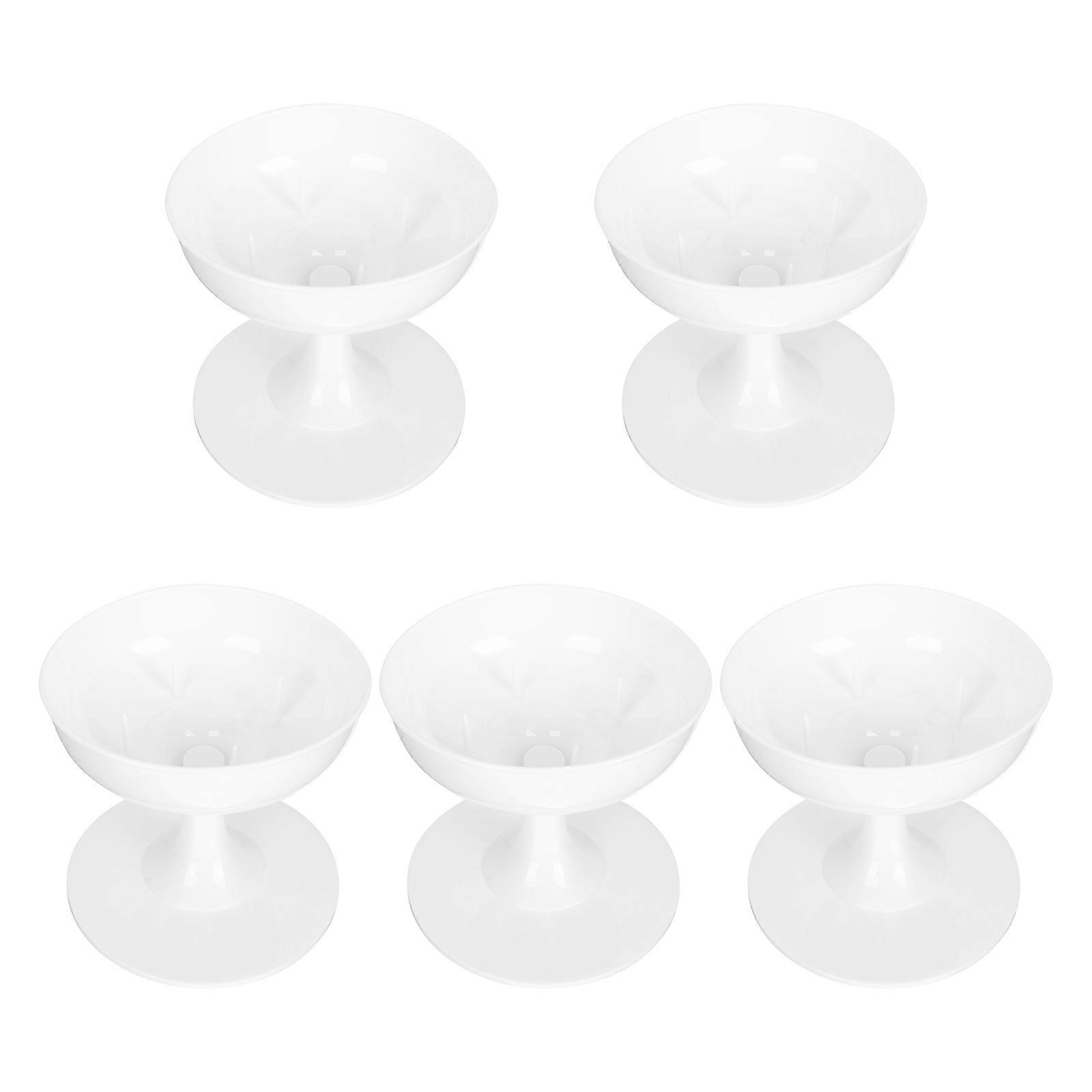 Plastic Flower Arranging Vase for Wedding Decoration 5Pcs White Set