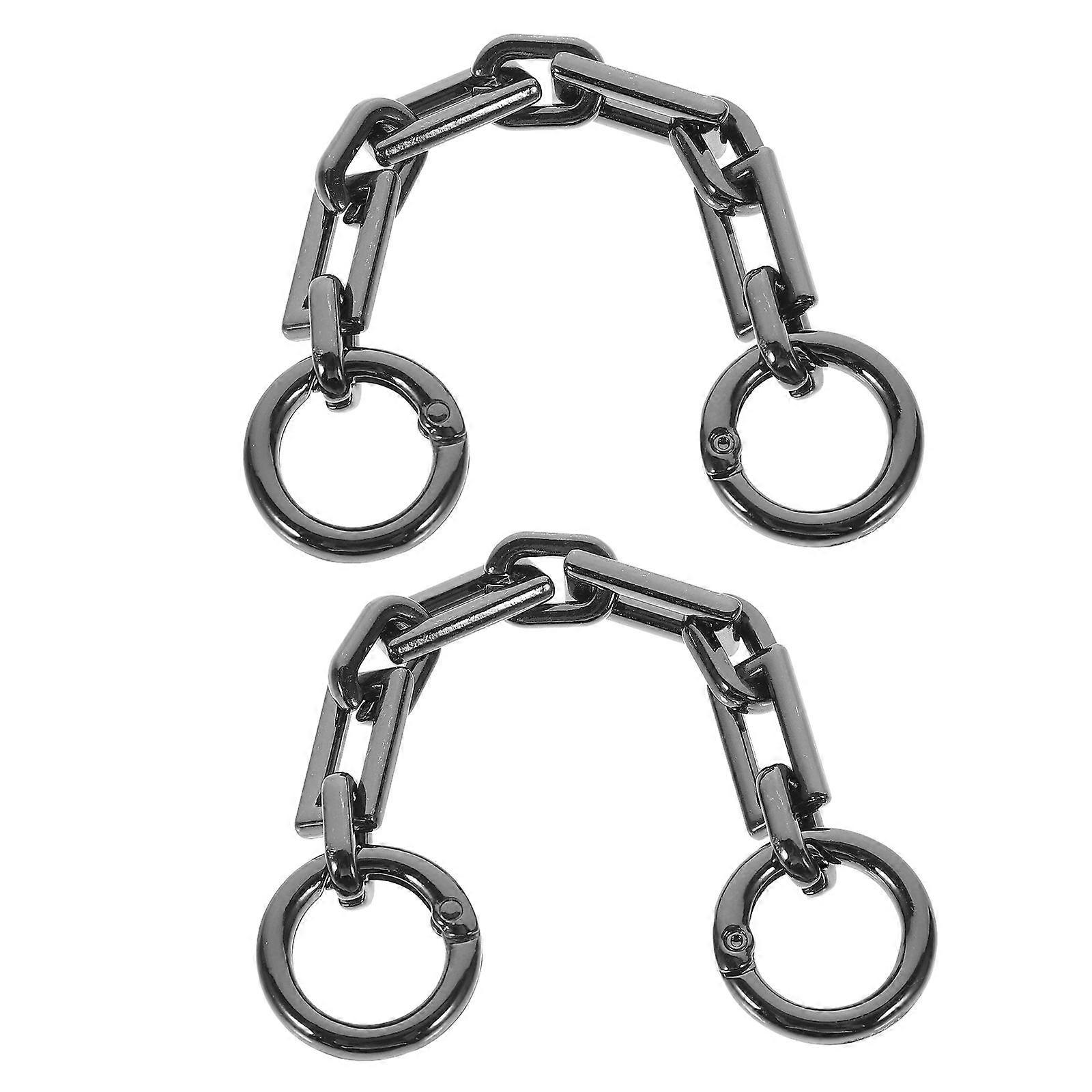 Purse Chain Extender 2pcs Metal Bag Strap Replacement for Handbags DIY Bag Supplies Stylish Practical Accessory to Elevate Your Bag Look