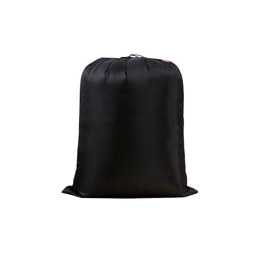 Lightweight Portable Drawstring Storage Bag for Clothes, Quilts – Compact Black Organizer for Home & Travel Use