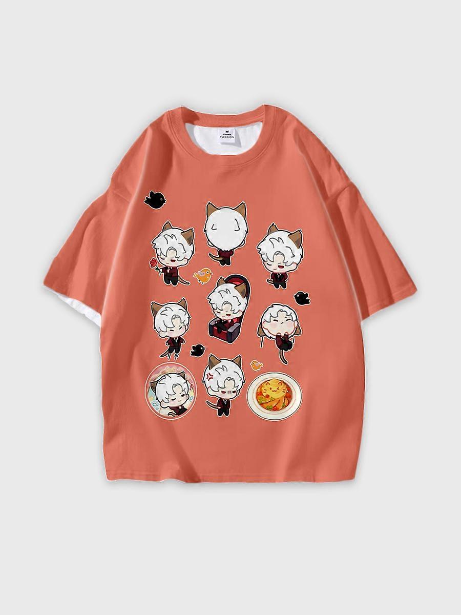 T-shirt col rond Role Pattern ample manches courtes B504