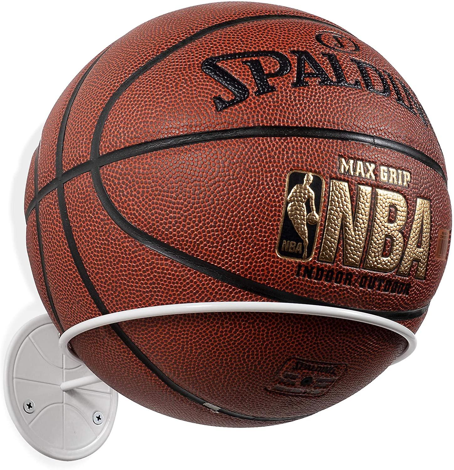 フォンウォールマウントボール収納スポーツボールホルダーラックディスプレイストレージスチール(ブラック)