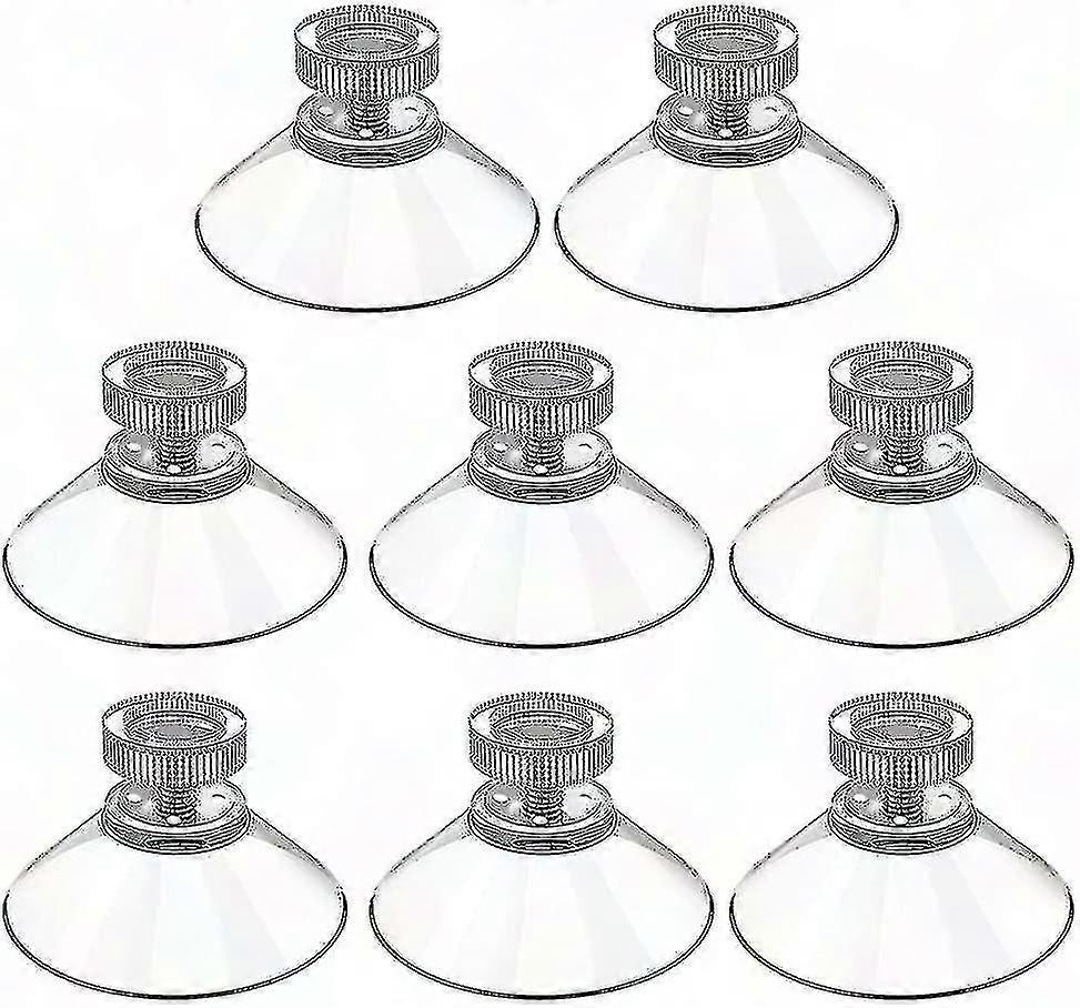 40mm Suction Cups with M5 Threads - 8 Pcs Stainless Steel Suction Hooks for Wall Mounting