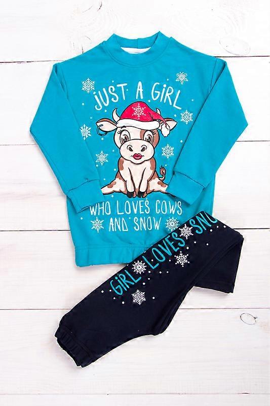 Talvikarnevaalisetti (Pikkulapset Tytöt) – Lämmin neulepoppi ja joustavat leggingsit, Talvi, HC 6183