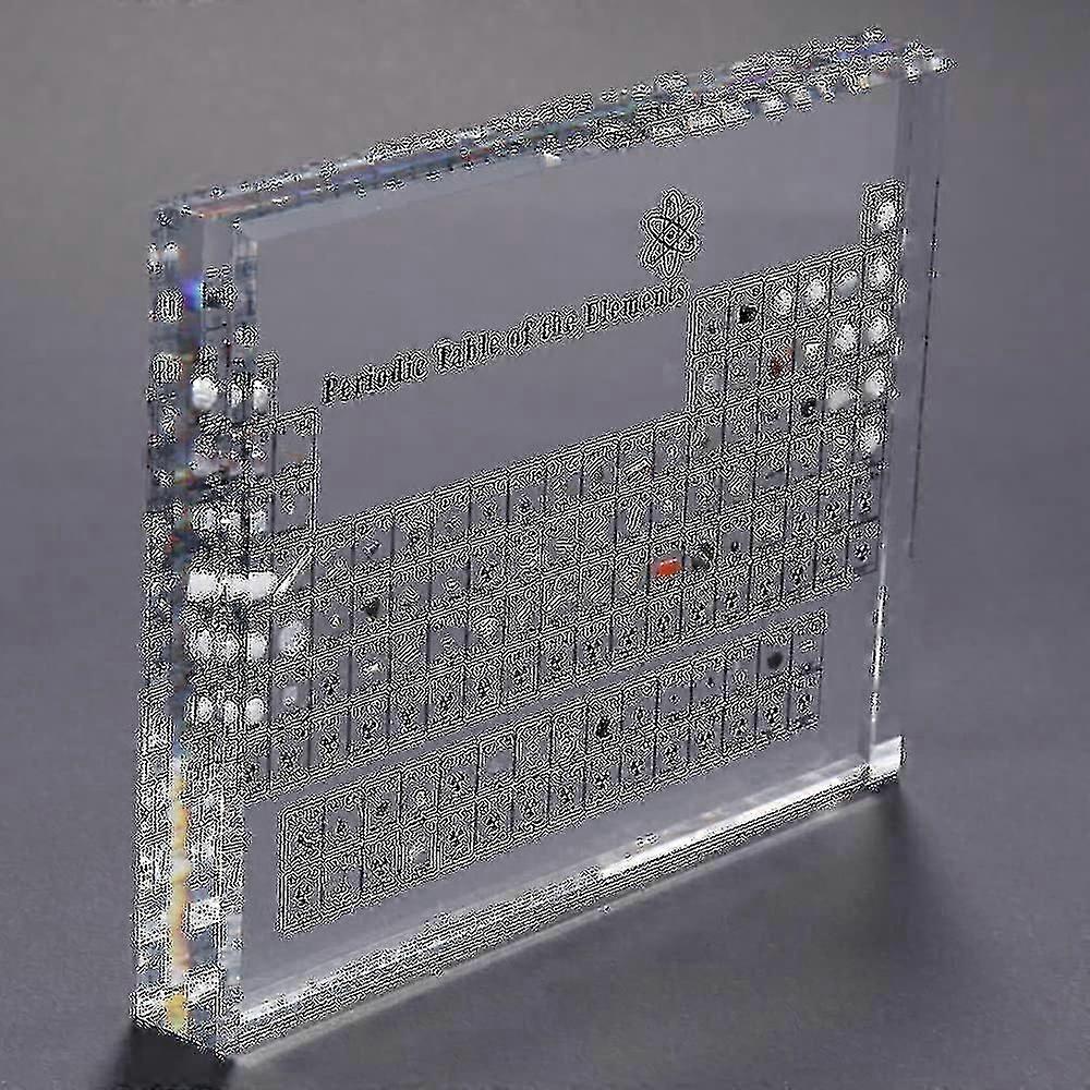 Acrylic Periodic Table with Real Elements  Educational Science Display for Schools and Gifts