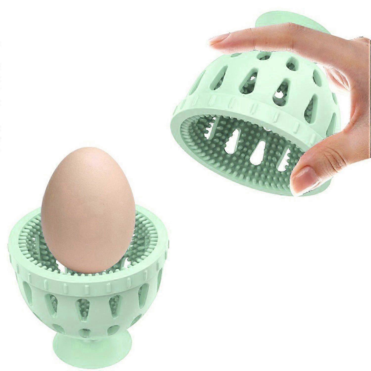 Silicone egg cleaner, multifunctional egg scrubber tool, efficient kitchen gadget