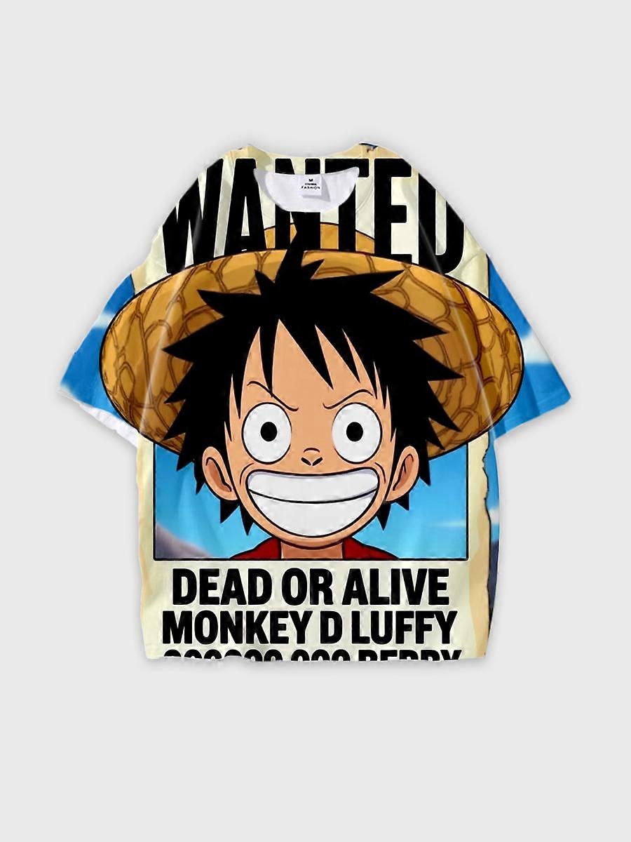 T-shirt round neck Role Pattern loose short sleeve P840