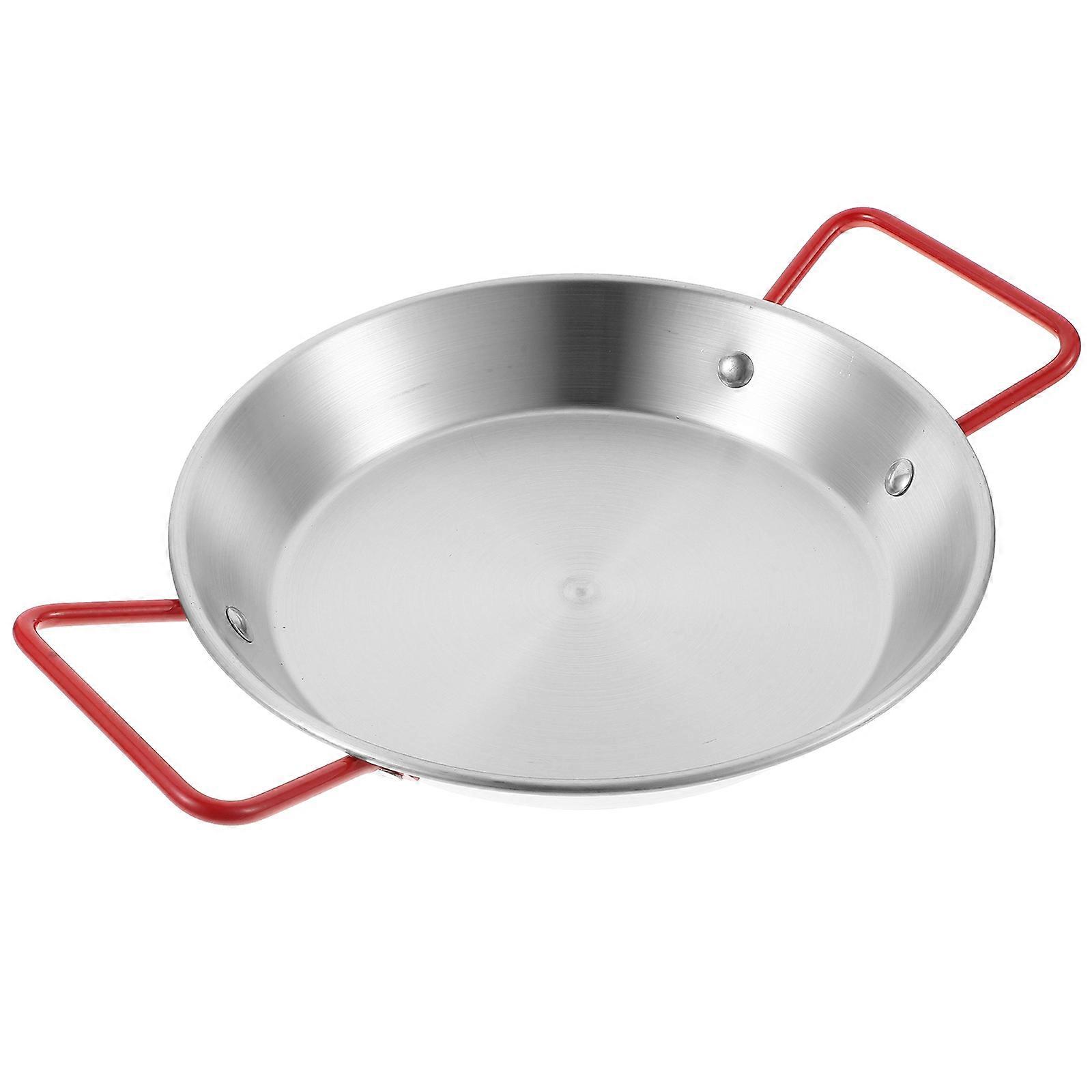 Metal Dinner Plates Stainless Steel Food Tray Family Reunions Parties Red Color Modern Design Fruit And Meat Holder 1Set