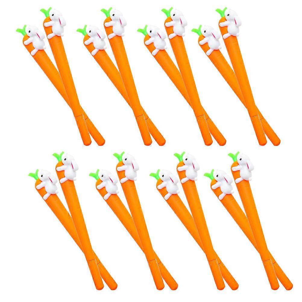 Adorable Easter Carrot Shape Note Taking Pens For Children Students Adults 24Pcs