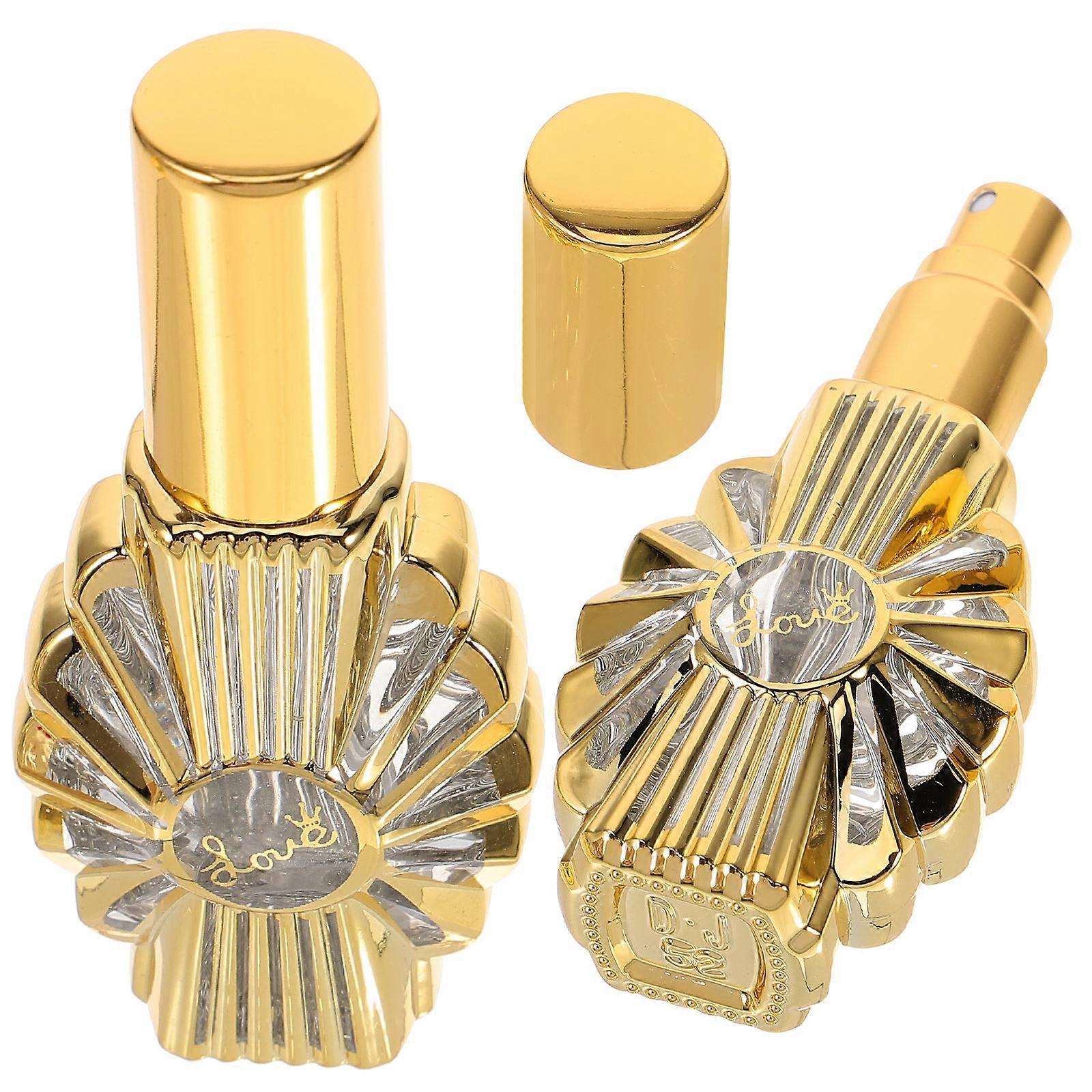 2pcs Glass Bottles Refillable Travel Perfume Holders Airtight Leakproof Design Portable Fragrance Storage for Oils Perfumes Elegant Decorative Use