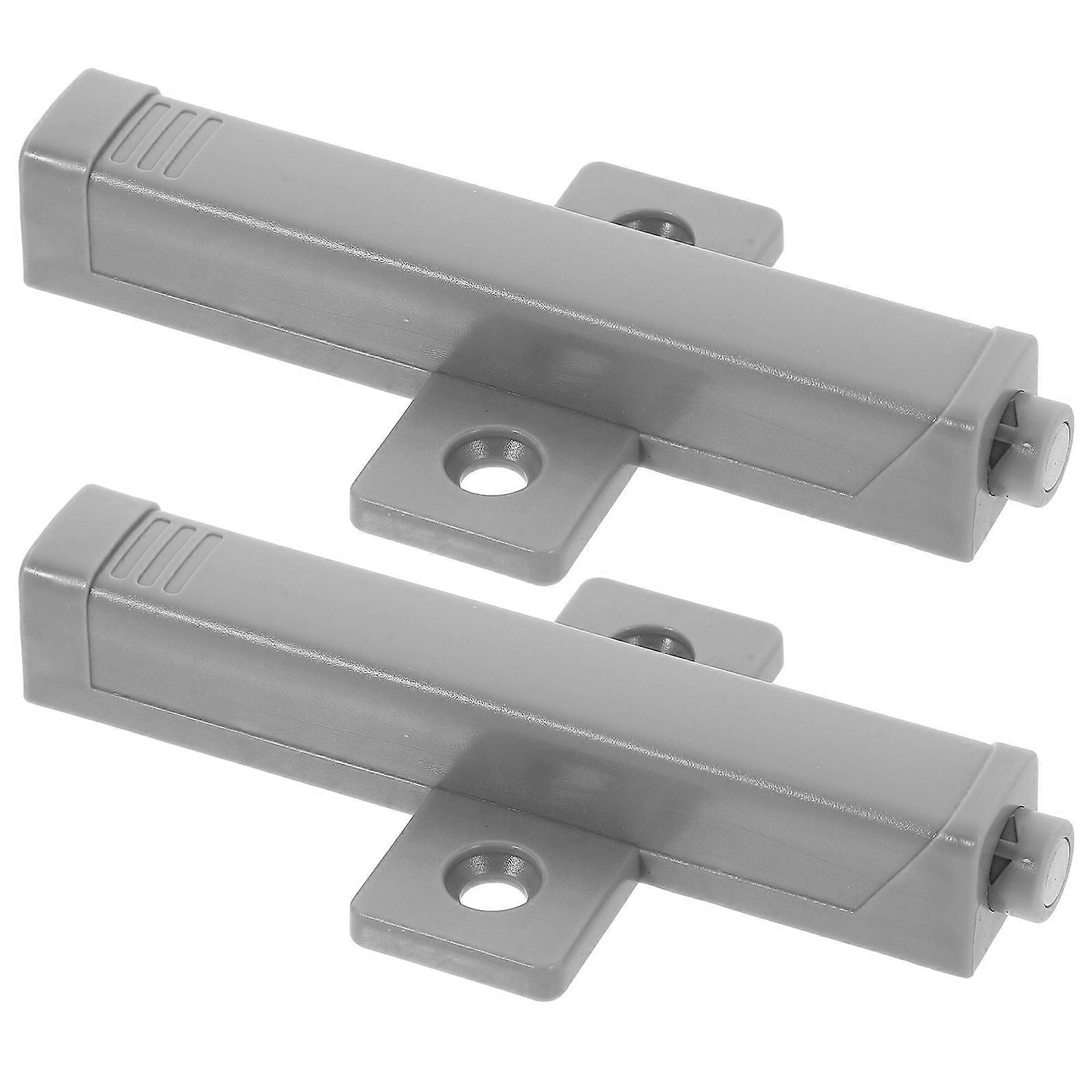 Soft Close Adapter For Drawers Cabinet Latch Push To Open Easy Installation Drawer Grey 2Pcs
